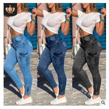 The New Aesthetic: Y2K Patchwork Wide Leg Mom Jeans