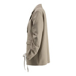 Drawstring Design Loose Jacket