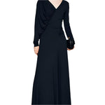 Asymmetric V-neck Design Dress