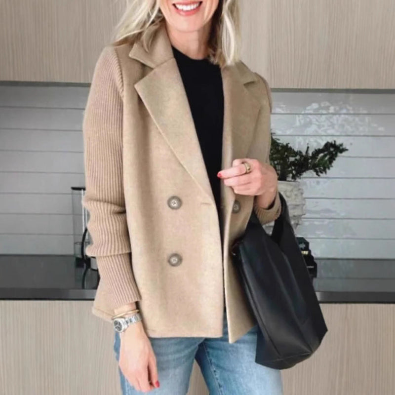 Double Breasted Lapel Blazer