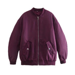 Y2K Oversized Long Sleeve Hoodie - Maroon