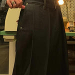 Classic Pocket Denim Wide-Leg Pants