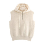Hooded Knitted Vest