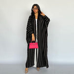 Zebra Print Abaya Cardigan
