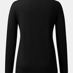 Scoop Neck Long Sleeve T-Shirt -Runwayfashionistta.com