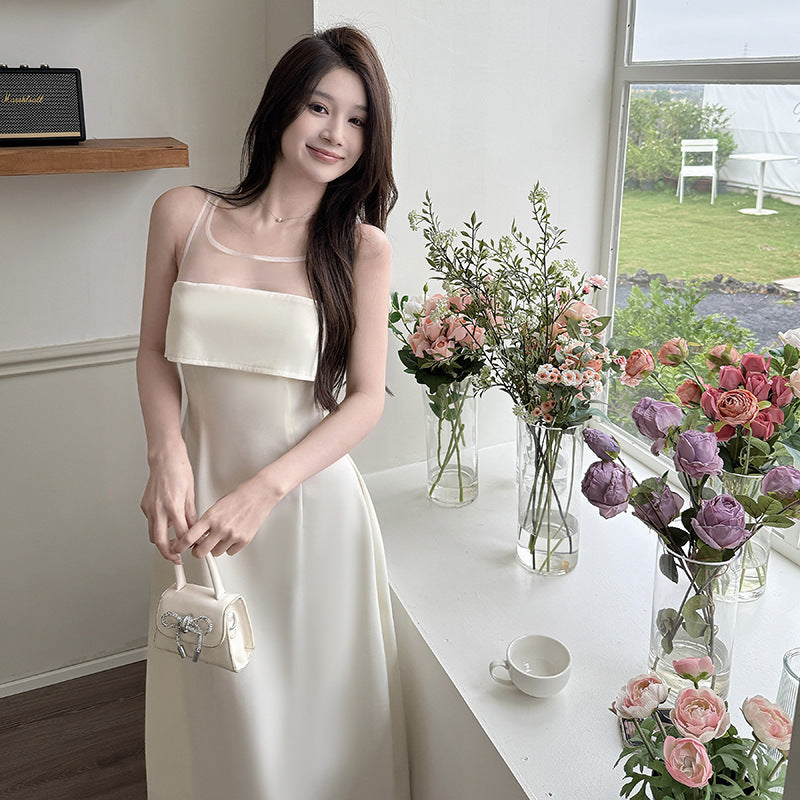 Mesh Cinch Midi Dress: Summer Edge & Elegance