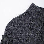 Hollow Bead Knitted Sweater