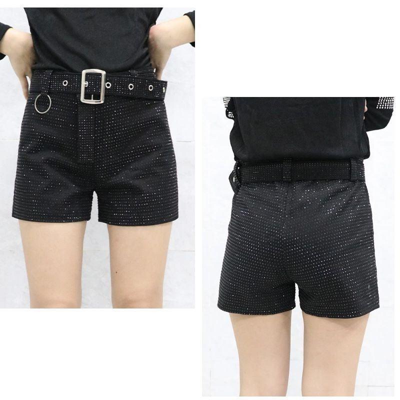Hot Diamond High Waist Shorts - runwayfashionista.com