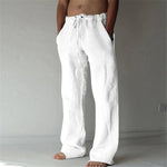 Effortless Comfort: The Ultimate Guide to Loose Casual Straight-Leg Pants! - white