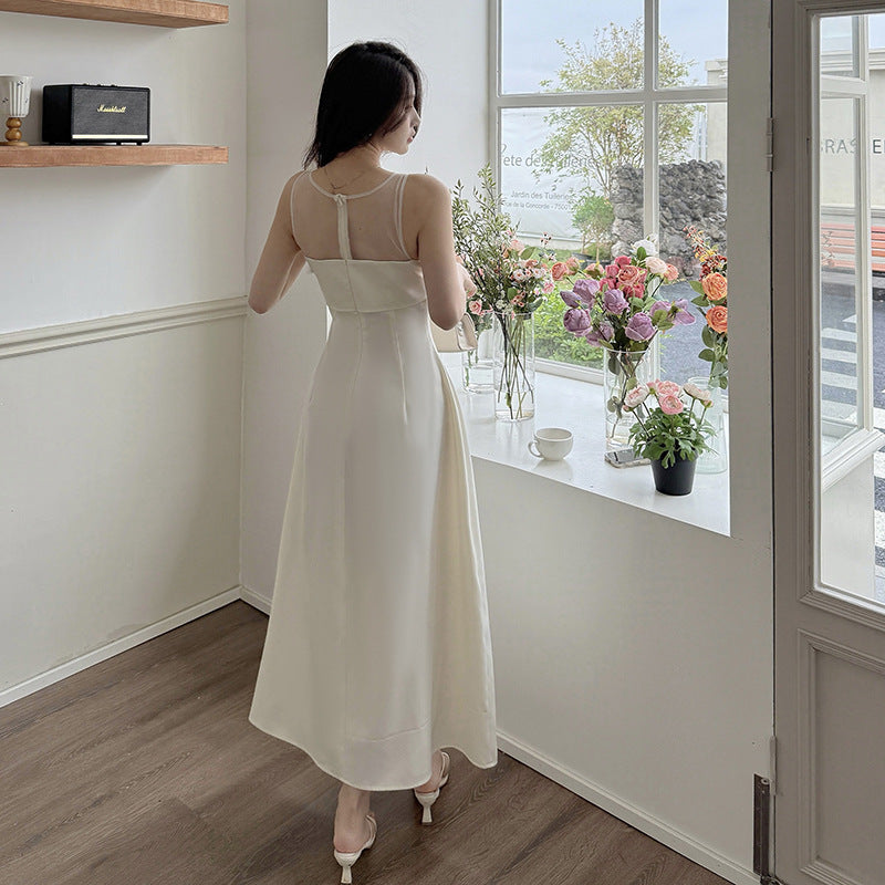 Mesh Cinch Midi Dress: Summer Edge & Elegance