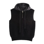 Hooded Knitted Vest