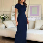 Short Sleeve Maxi Tee Dress