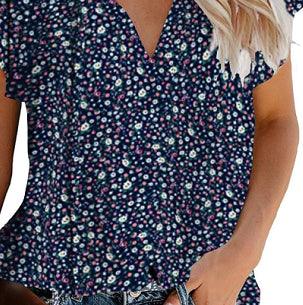 Casual Pleated Short Sleeve Shirt