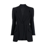 Hollow Out Irregular Suit Jacket