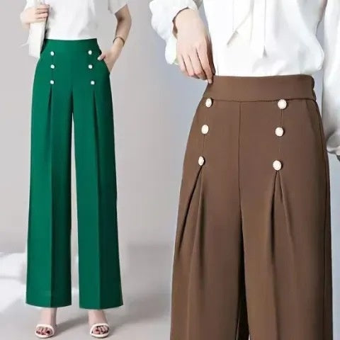 Chic High-Waisted Wide-Leg Pants