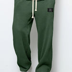 LooseDrawstring Pockets Sports Pants - green