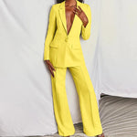 Chic Blazer and Straight-Leg Pant Set