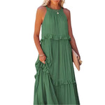 Lotus Leaf Edge Long Dress