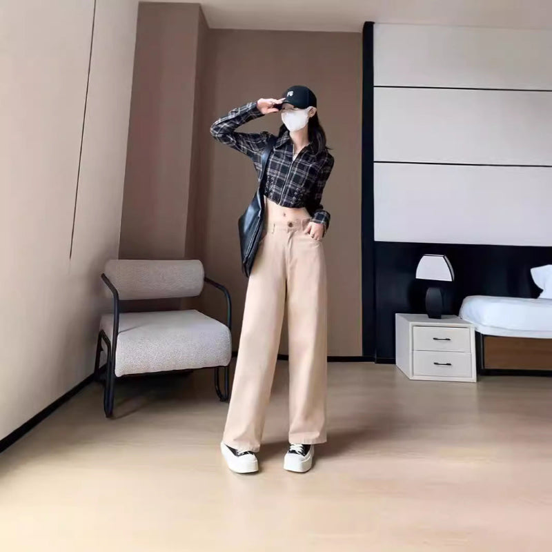 Loose and Slim Casual Straight Leg Pants