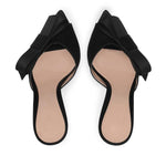 Pointed bow thin high heels