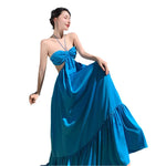 Backless Suspender Beach Dress