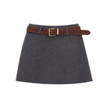 Structured A-Line Mini Skirt: Power Dressing