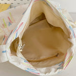 Contrast Texture Shoulder Bag - Runwayfashionista.com