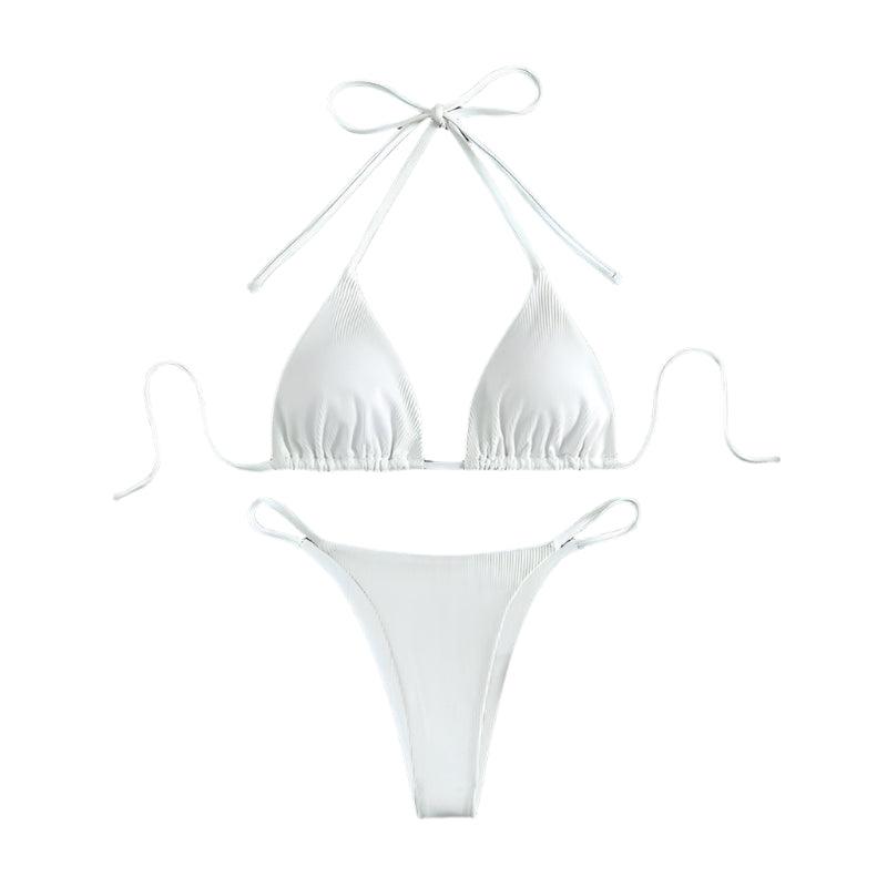 Hanging neck tie bikini