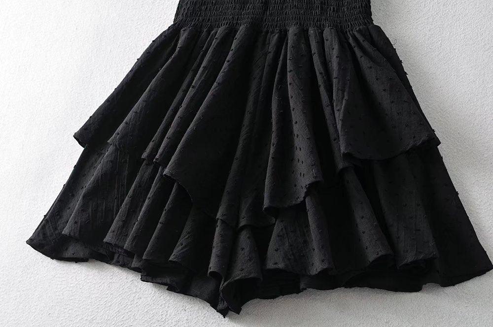 One-Shoulder Elastic WaistRomper - runwayfashionista.com