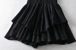 One-Shoulder Elastic WaistRomper - runwayfashionista.com