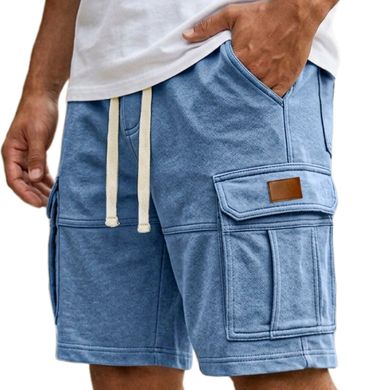 Cargo Shorts With Pockets - light blue