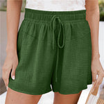 Loose Double Wrinkled Casual Mid-Length Shorts