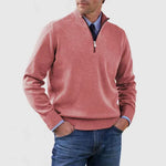 Stand Collar Zipper Sweater