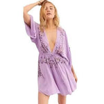 Bohemian V-neck Embroidered Dress