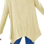 V-Neck Long Sleeve T-Shirt - runwayfashionista.com