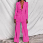 Chic Blazer and Straight-Leg Pant Set