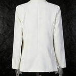 Elegant Three-dimensional Floral Loose-fitting Blazers
