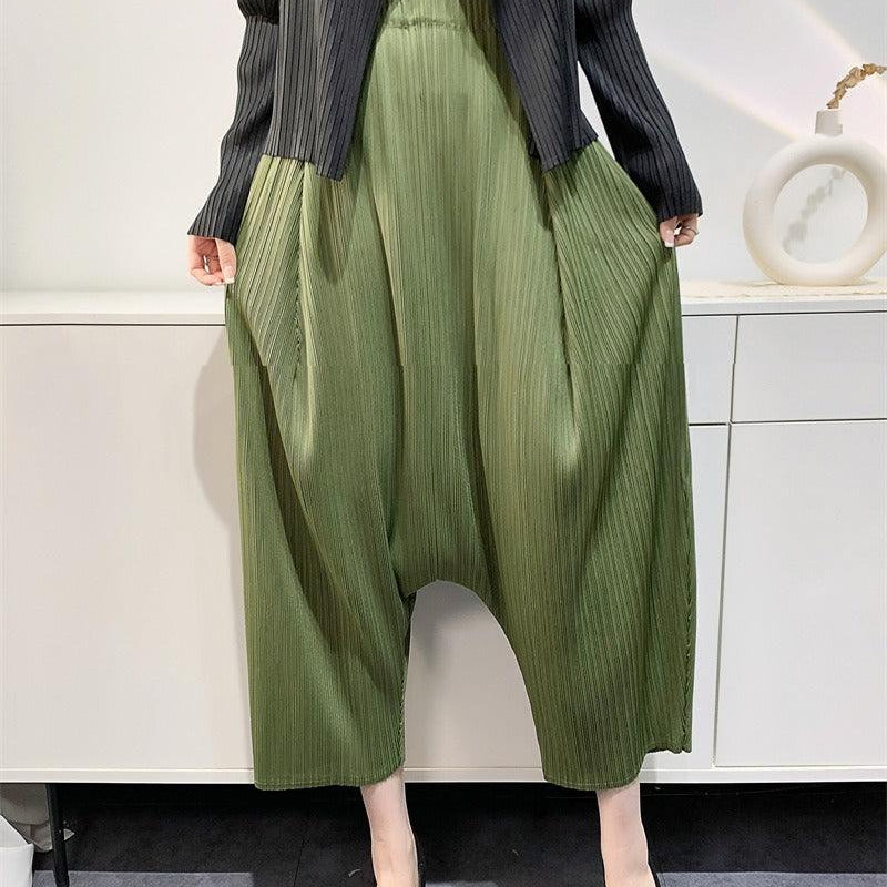 Wrinkled Harem Pants