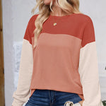 Round Neck Long Sleeve Sweatshirt - Runwayfashionista.com