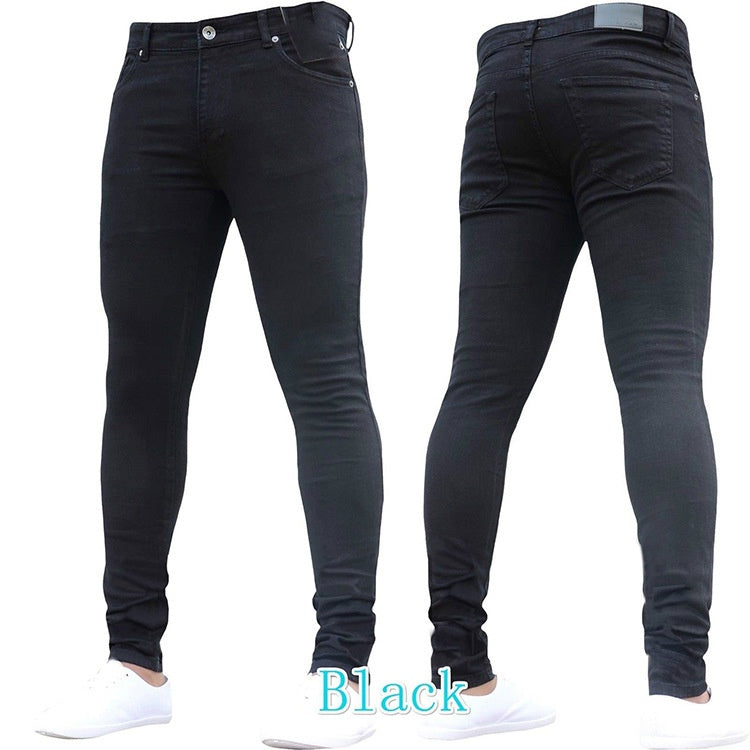 The Modern Silhouette: Men’s Essential Slim-Fit Denim - black