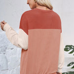 Round Neck Long Sleeve Sweatshirt - Runwayfashionista.com