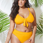 Own Your Look: Confident Plus Size Split Bikini