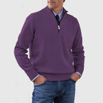 Stand Collar Zipper Sweater