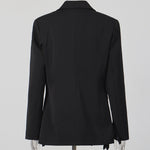 Elegant Three-dimensional Floral Loose-fitting Blazers