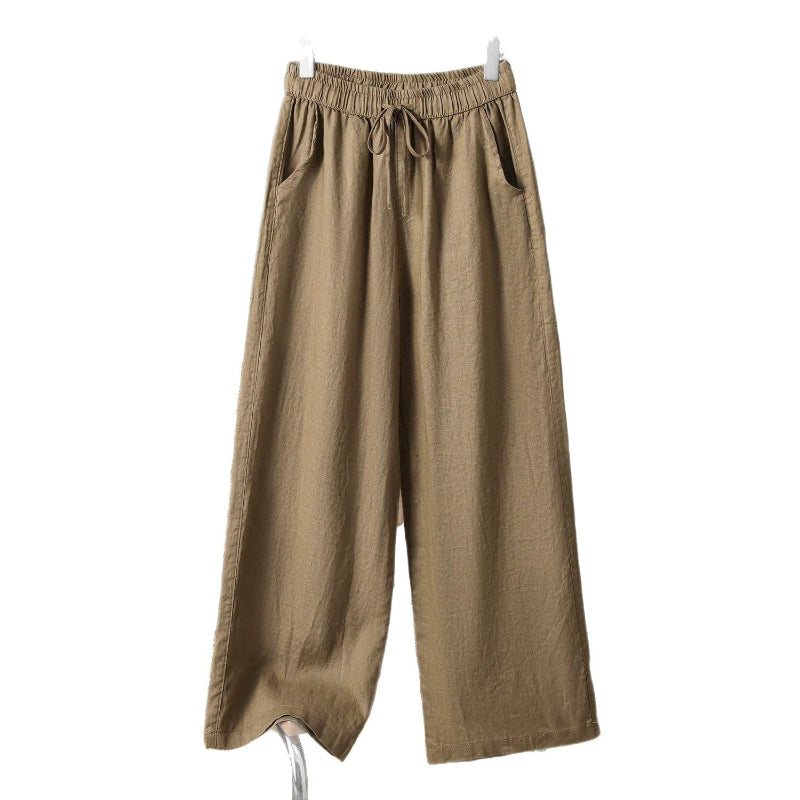 Coastal Ease: The Linen-Blend Wide Leg Pant
