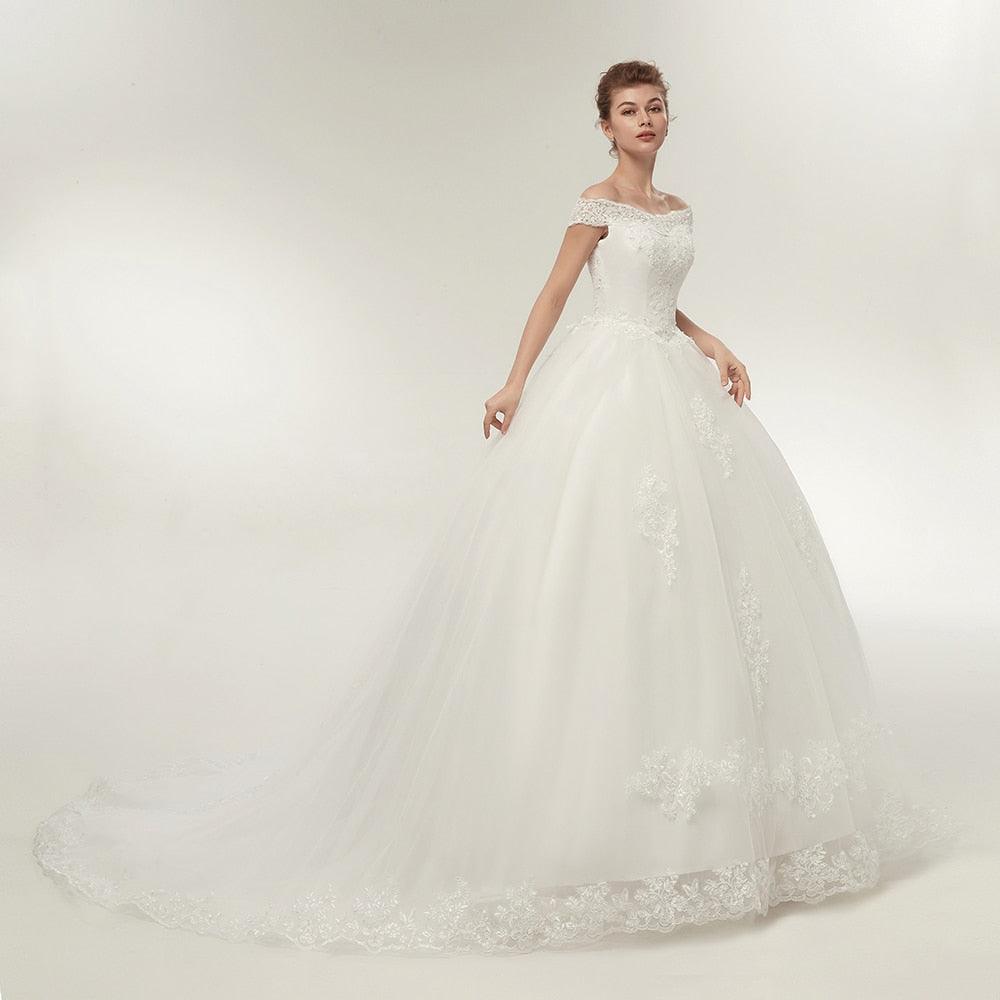 Long Train Bridal Gowns - runwayfashionista.com