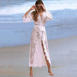 Chic White Lace Bikini Cover-Up