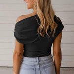 Metallic Decoration Short-Sleeve T-Shirt