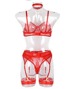 Slim Fit Four-Piece Female Underwear Set - runwayfashionista.com