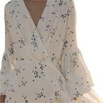 Floral Lantern Sleeve Maxi Dress